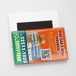 20.000 Imãs de Geladeira Personalizados em PVC 9x5,5 cm - Verniz UV - Corte Reto PVC 9 x 5,5 cm 4 x 0 cor Verniz UV Total Frente Corte Reto Imã no Verso de 6,5 x 3,5 cm