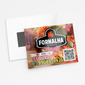60.000 Imãs de Geladeira Personalizados em PVC 5,5x4,5 cm - Verniz UV - Corte Reto PVC 4,5 x 5,5 cm 4 x 0 cor Verniz UV Total Frente Corte Reto Imã no Verso de 1,5 x 3,5 cm